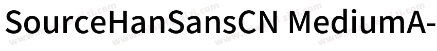 SourceHanSansCN MediumA字体转换